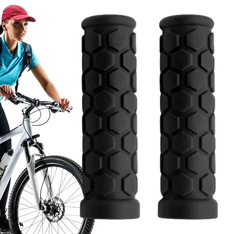 3pair Bicycle Grips Mountain Handlebars Gloves Non-slip Rubber Grips Long And Short Cycling Equipment Bicycle Turn Handle Grips