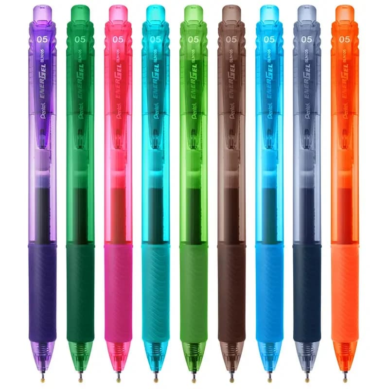 1pc Giappone Pentel EnerGel Penna Gel Inchiostro a colori Penne ad asciugatura rapida Presse Roller 0.5mm Punta dell'ago Penna Materiale scolastico per ufficio BLN105