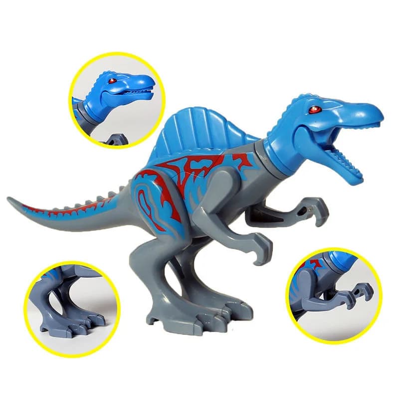 8 Pz/set Jurassic World 3 Dinosauri Quetzalcoatlus Therizinosaurus Pyroraptor Dino Building Blocks Giocattoli Per I Bambini Dinosauro