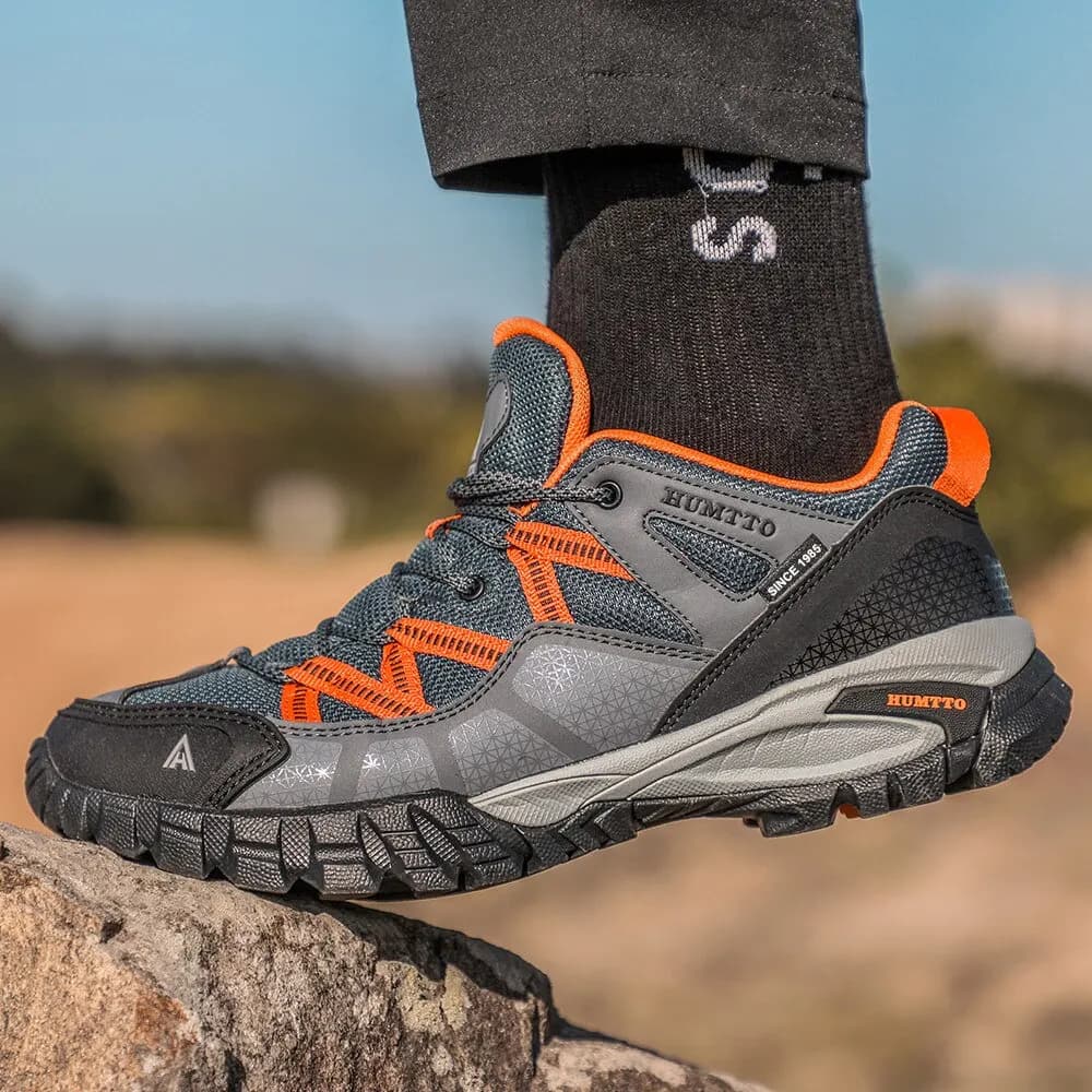 HUMTTO Men's Sports Shoes Breathable Trekking Designer Luxury Climbing Trekking Sneakers for Men Outdoor Men's Work Boots 110609 A