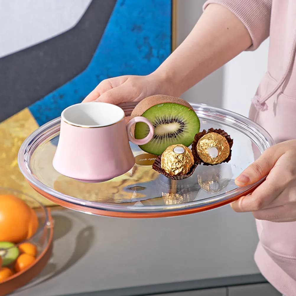 Contenitore per Noci in Plastica Trasparente Premium con Coperchio, Porta Snack, Contenitore per Alimenti Freschi, Caramelle, Frutta Secca, Ideale per Matrimoni e Feste