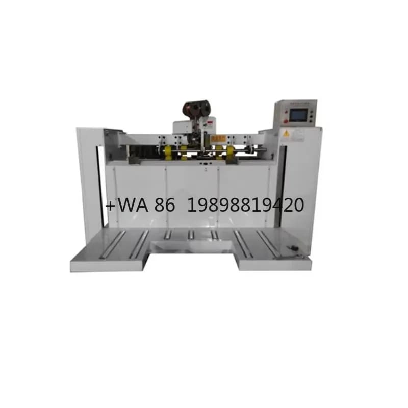 Cucitura Chiodatura Creazione di scatole di cartone ondulato Cucitrice Eccellente scatola manuale semiautomatica monopezzo