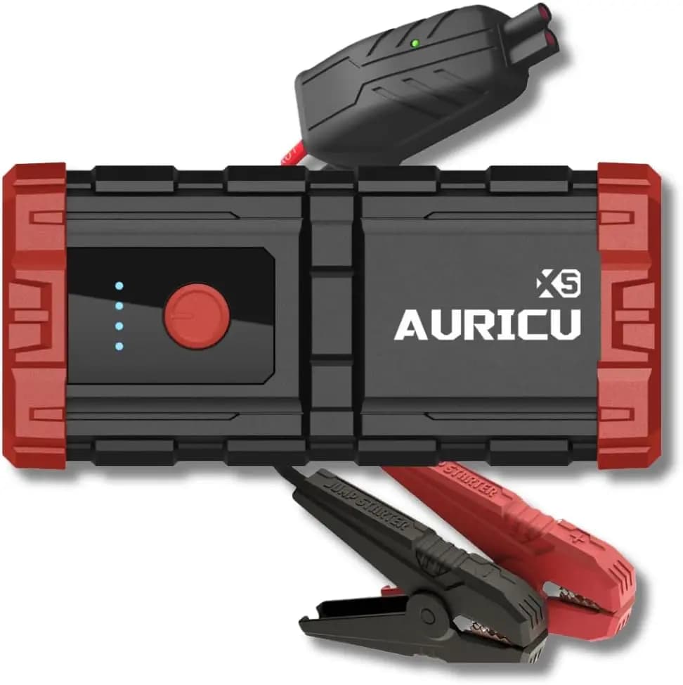 X5 1000A Jump Starter Booster al litio 12V, Power Bank portatile e cavi jumper per motori a gas da 4,0 litri