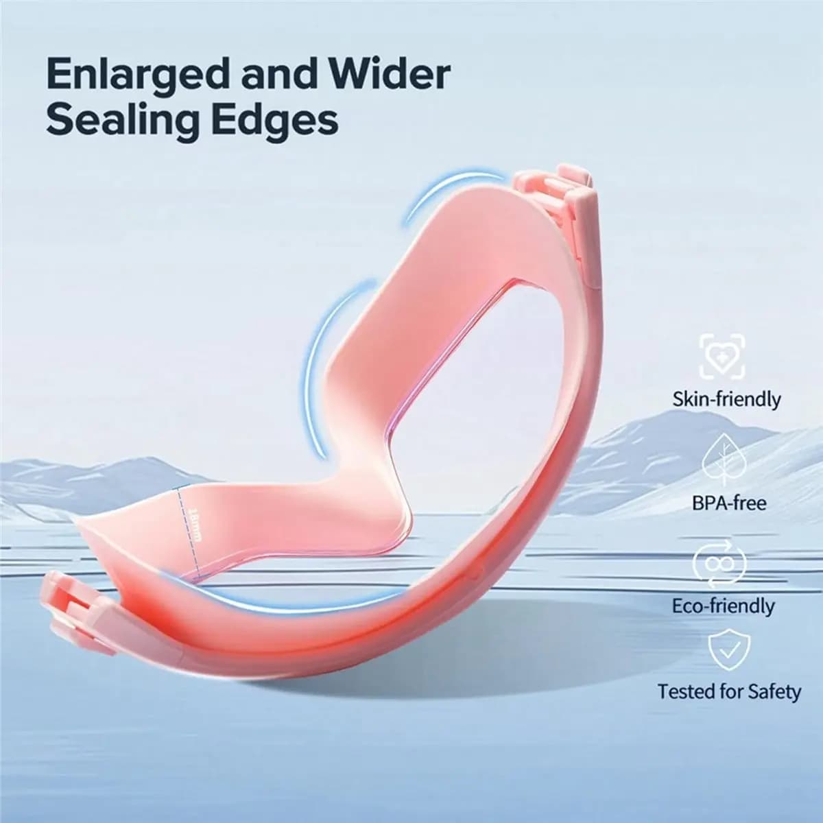 T34C Swimming Goggles, Adult Wide Field of View Clear Swimming Goggles, Anti-Fog and Anti-Ultraviolet, Swimming Pool Goggles