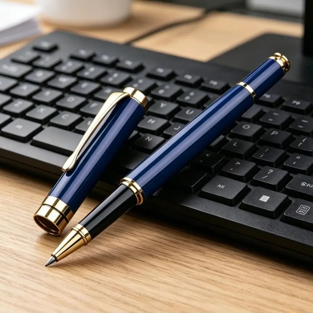 Durable Metal Ballpoint Pen Heavy-Weight Replaceable Refill Signature Pen Gift Stationery Gel Pen Men & Women