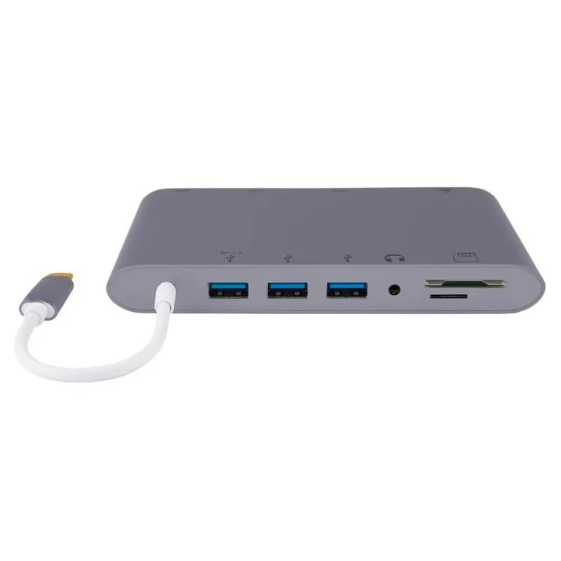 10 in 1 Smart Aluminum USB 3.0 Type C Docking Station USB Hub with Charging Function for PC