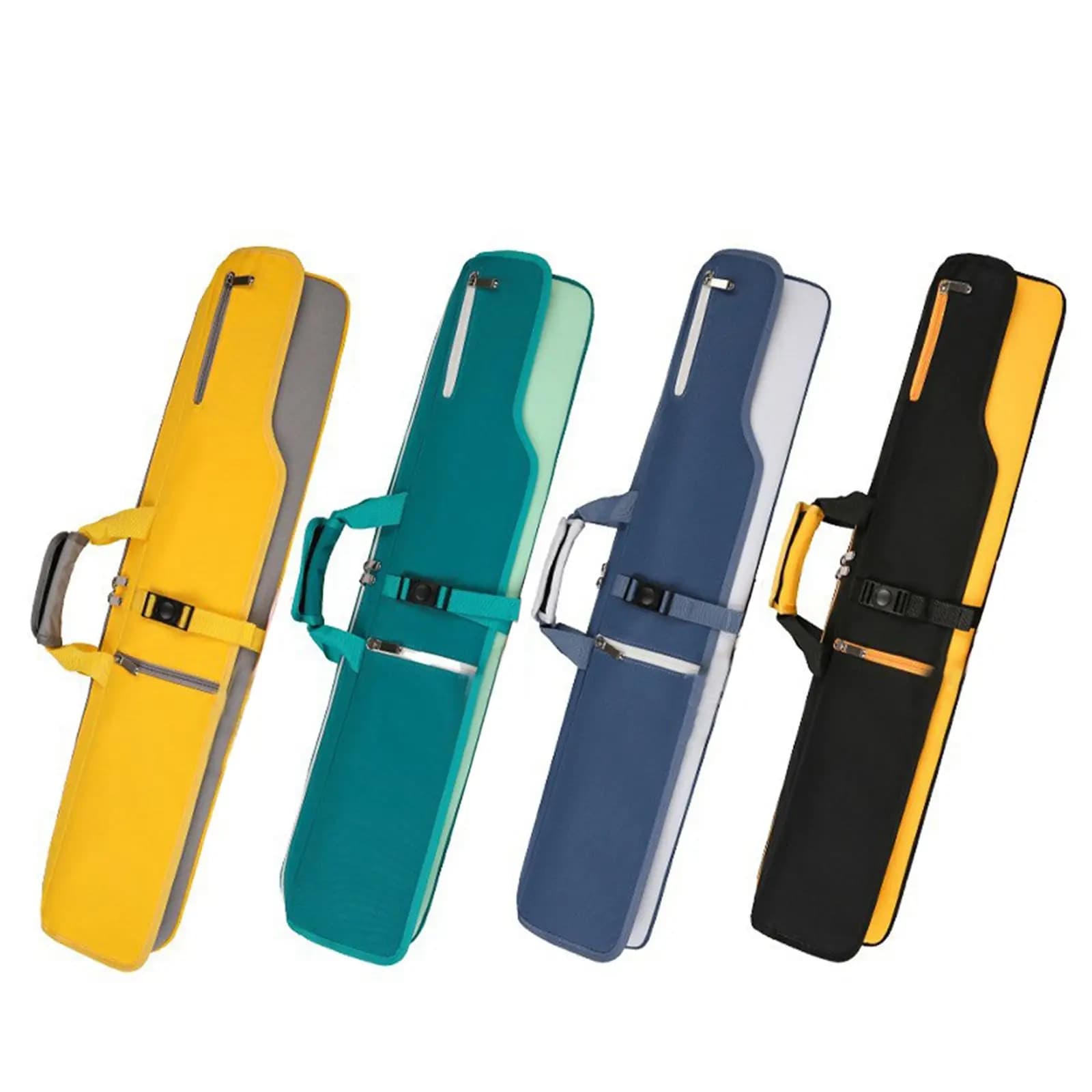 Custodia Rigida Antiurto per Stecche da Biliardo, Organizer per 1/2 Stecche da Pool con Manici per Accessori e Attrezzatura da Biliardo