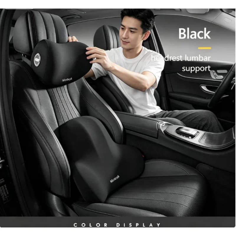 Cuscino Universale in Memory Foam per Auto, Supporto Lombare, Schienale, Cuscino per la Vita, Accessori Interni per Viaggi