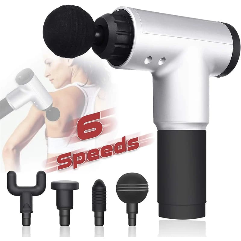 High Quality Portable Mini Electric Massage Gun Brushless Professional Body Facial Muscle Relaxation Heat for Head Massager