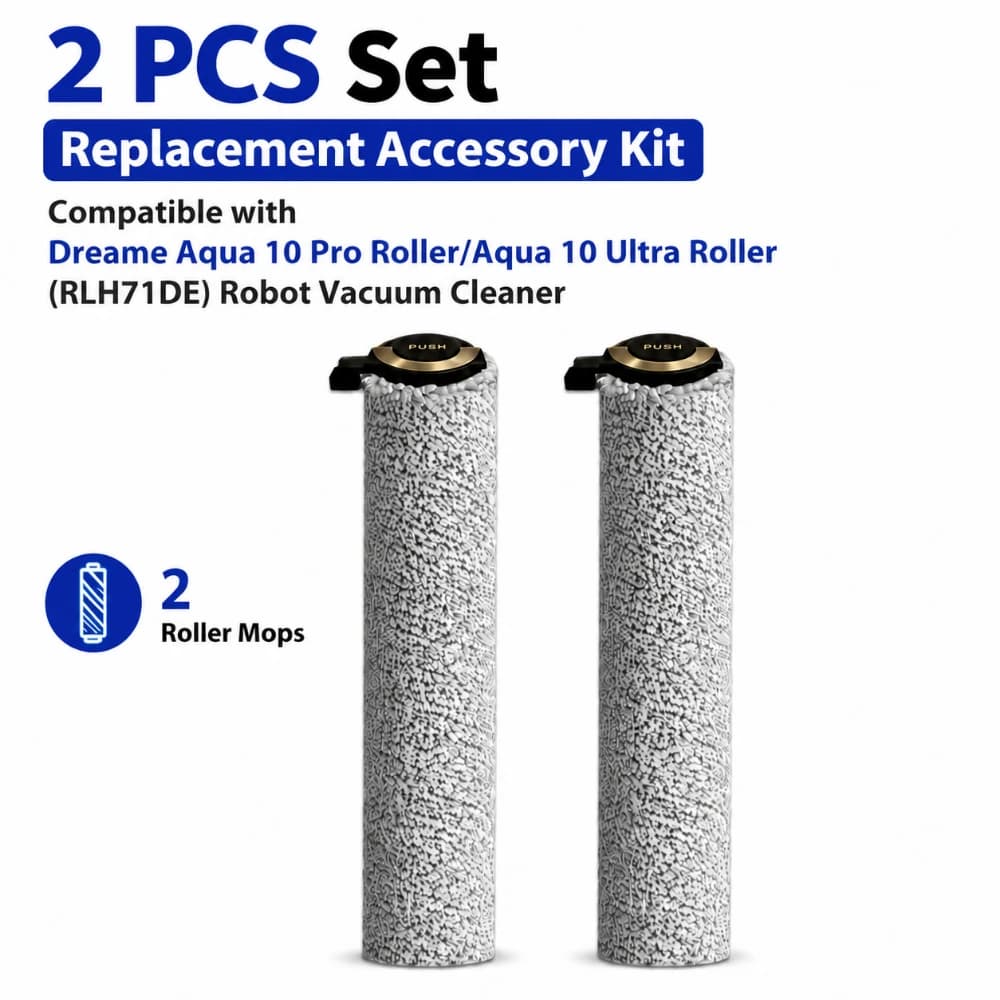 For Dreame Aqua 10 Pro Roller Aqua 10 Ultra Roller RLH71DE Robot Vacuum Cleaner 2pcs Replacement Roller Mop Accessories