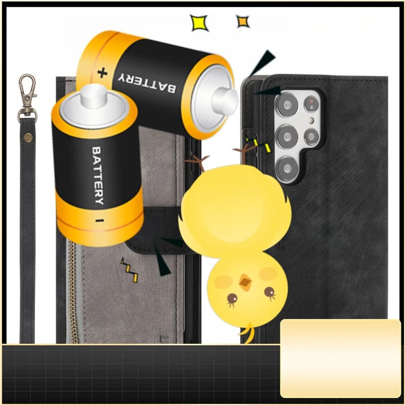 Luxury shockproof leather card case for Samsung S23 S22 S20 S10 S9 S8 Series Hinge Phone Case Wallet