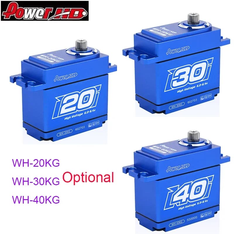 Power HD 20KG 30KG 40KG 25T HV Servos digitali impermeabili in metallo per modello di auto RC 1/10 1/8