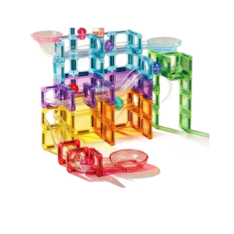 Building Tiles Track Magnetic City Traffic Set Modular For Kids Toddlers Boys Girls Birthday Gift Playroom Fun