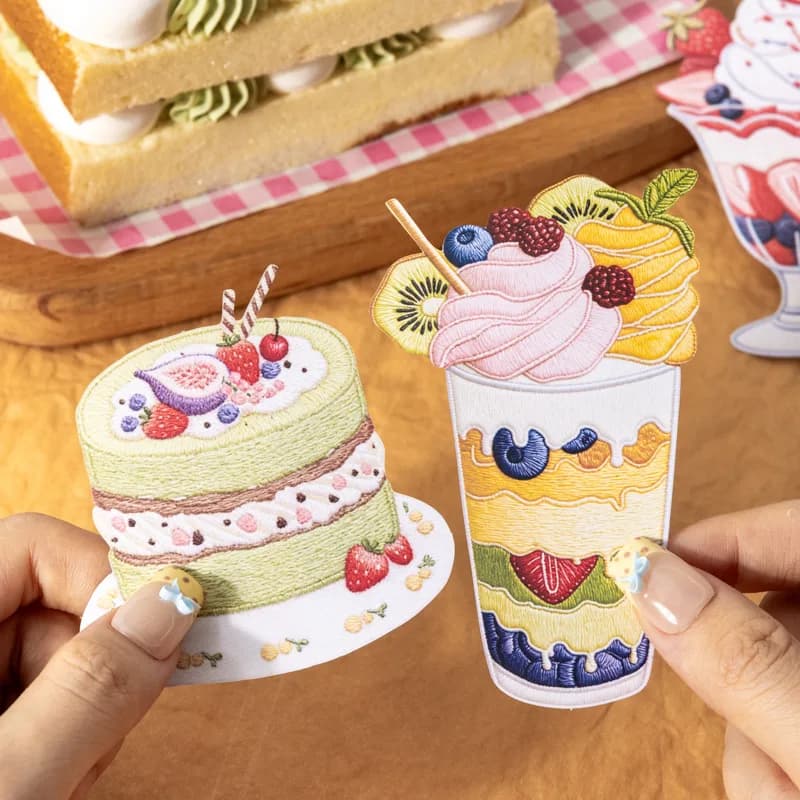 10 pz/1 lotto Adesivi Kawaii per Scrapbook, Note Quotidiane, Forniture per Scrapbooking, Decorazioni per Planner, Cancelleria