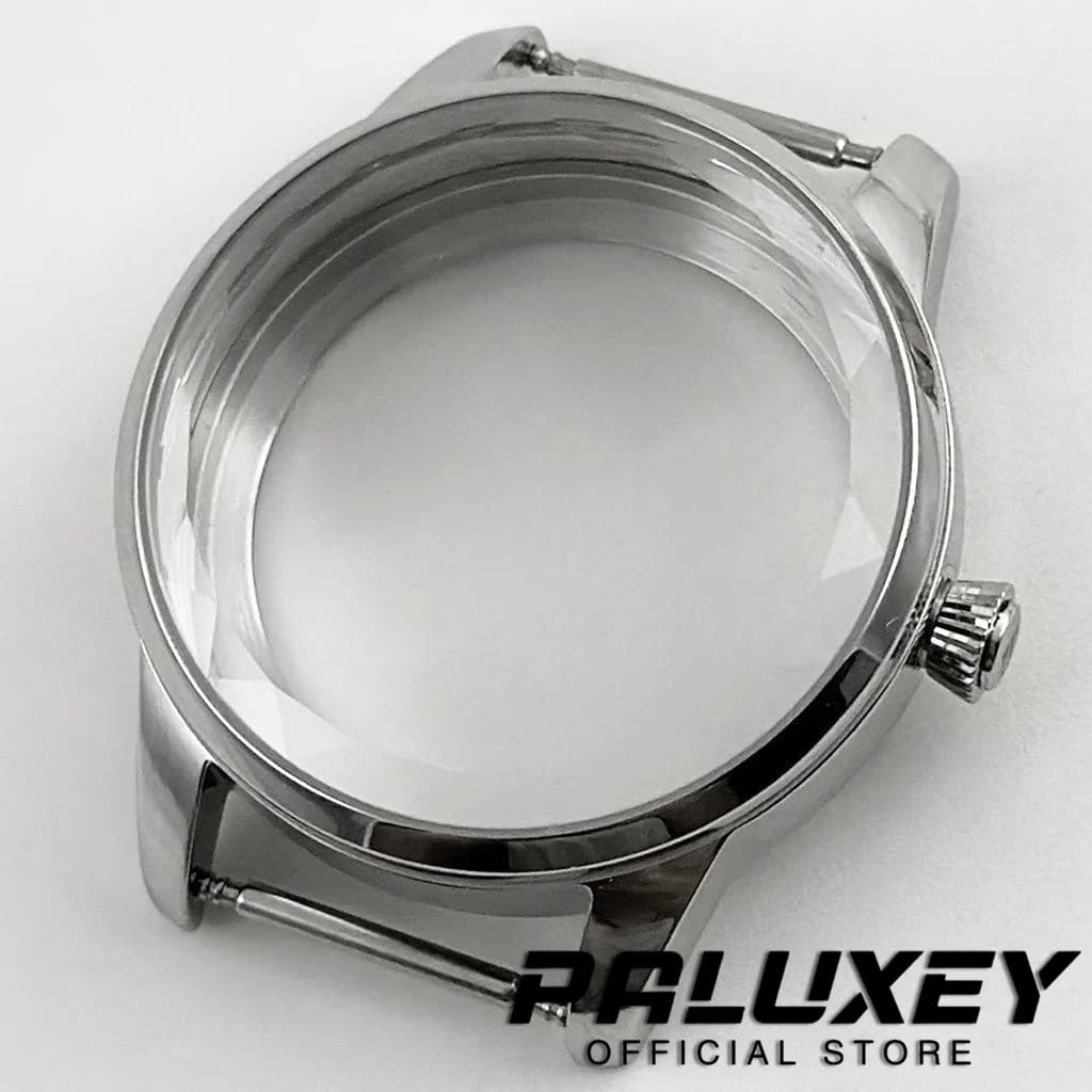 New Cocktail 33MM Diamond Edge Glass Ladies Women's Cocktail Case Stainless Watch Case Fit NH35 NH36 NH38 Movement Watch Box
