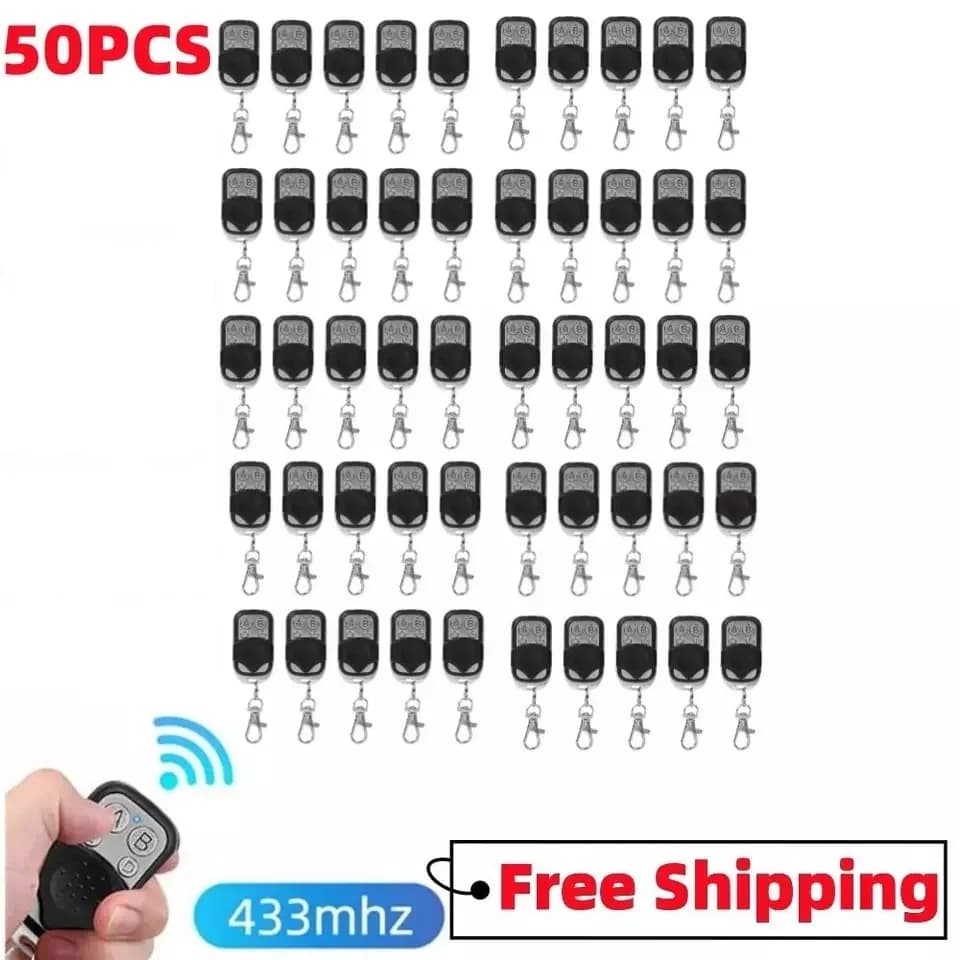 10/50 Pezzi Telecomando Universale Duplicatore 433MHZ 433.92MHZ per Clonazione Codice Fisso e Rolling Code per Cancelli e Porte Garage