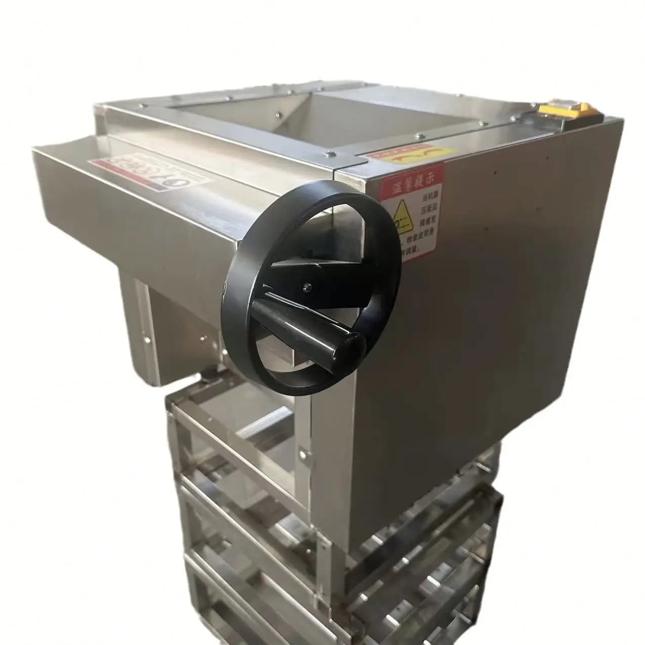 Macchina per Pasta Elettrica Professionale in Acciaio Inox, Impastatrice da Tavolo per Noodle e Ravioli