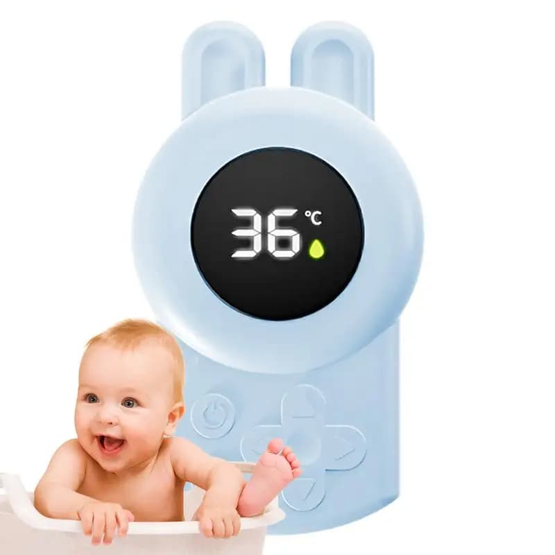 Misuratore di temperatura per vasca idromassaggio per bambini, misuratore di temperatura per vasca idromassaggio resistente all'acqua calda e fredda con allarme, sensore aggiornato, lettura veloce