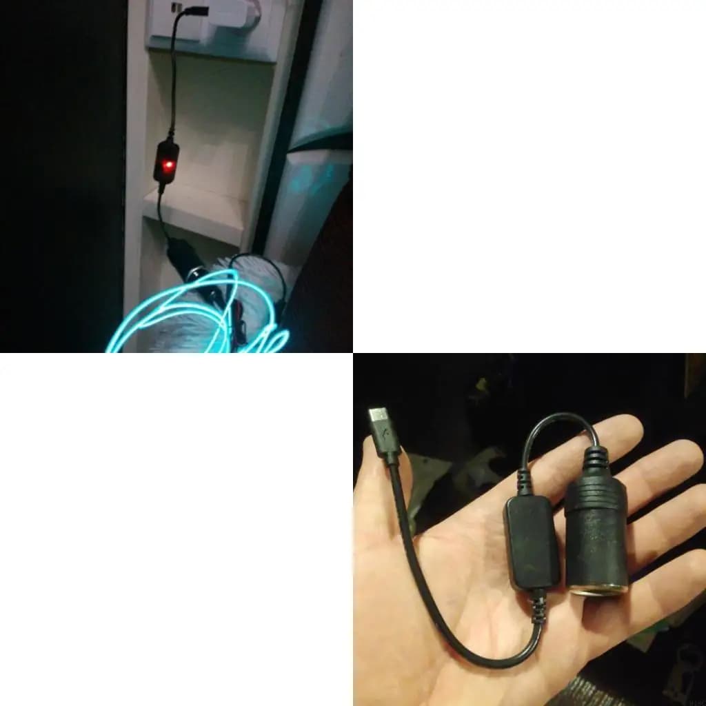 5 V to 12 V power cable for car socket for DVR for cars and other 12 V devices