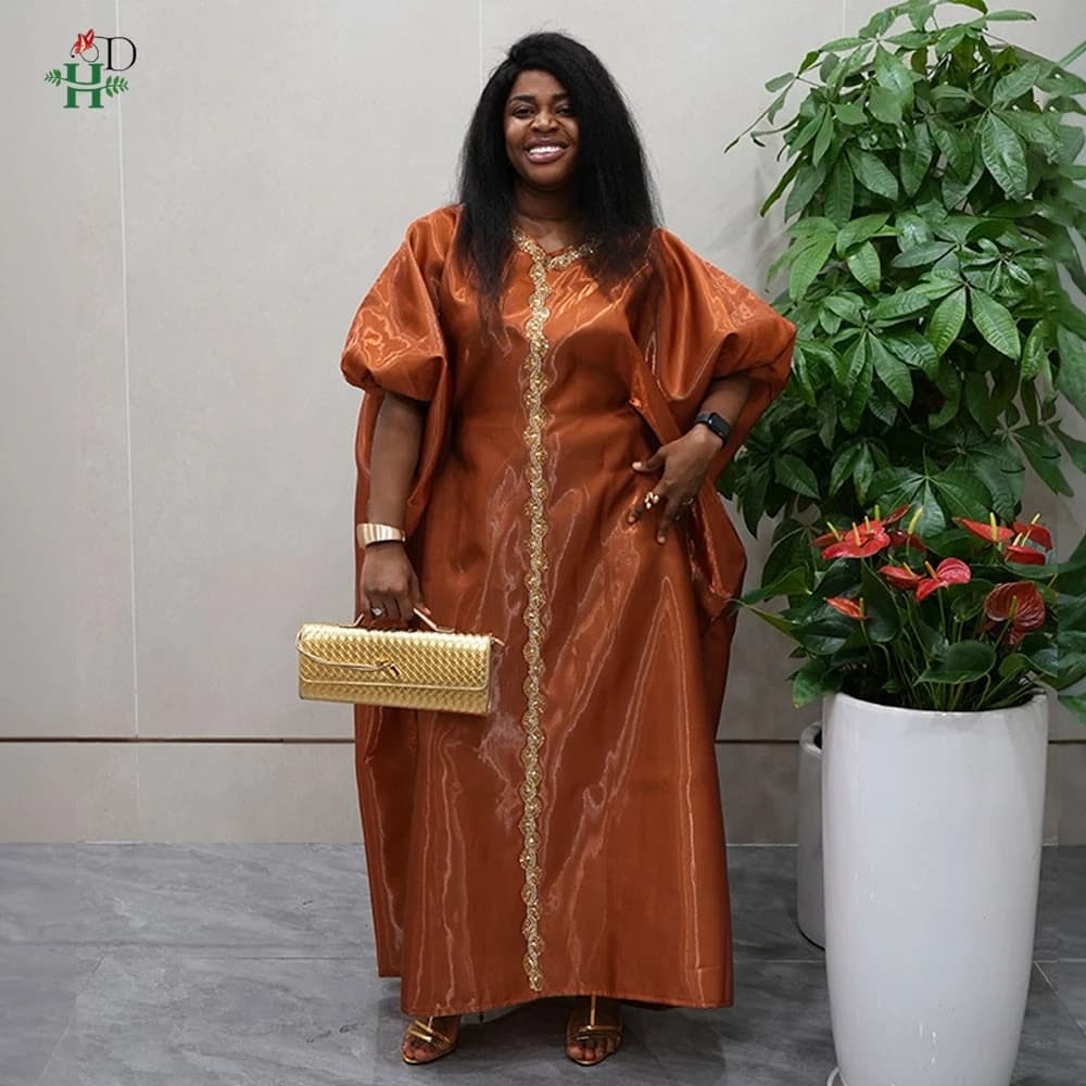 H&D African Dresses for Women Plus Size Dress Turkey Musilm Elegant Dress Bubu Wedding Party Boubou Robe Christmas African Dresses