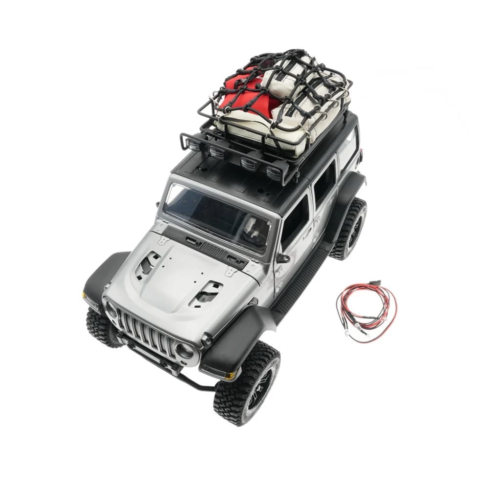 [A17I TOY] Borsa portaoggetti Portapacchi Borsa Sacco a pelo Bagagli Rete Linght Decorazione per 1/10 1/12 1/14 RC Crawler Car