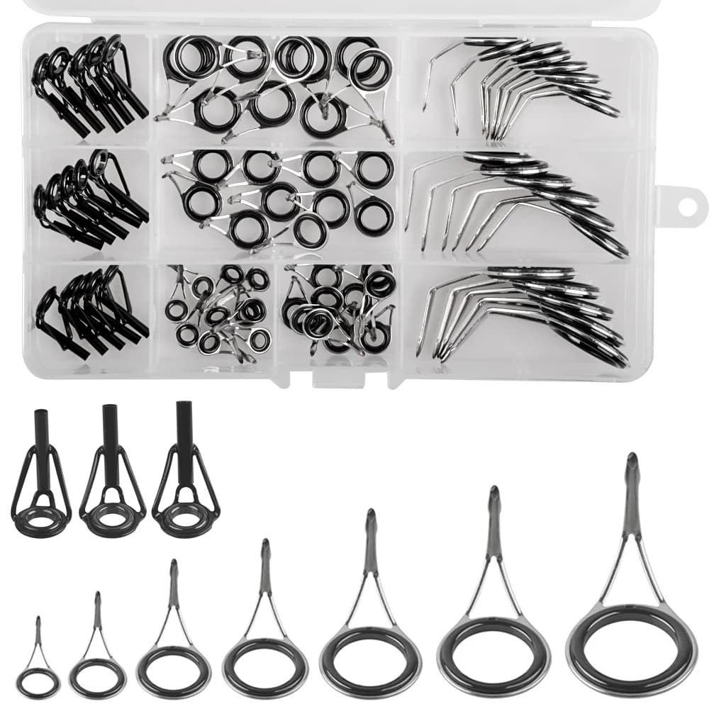 Guide per canne da pesca Kit di sostituzione punte per canne da pesca Kit di riparazione per canne da pesca Guide e punte Accessori per canne da pesca