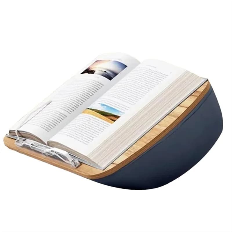 Supporto per cuscino da lettura Beanbag in morbida schiuma Cuscino per libro da lettura Angolo di visione regolabile Laptop Tablet Stand Cushion-A74P