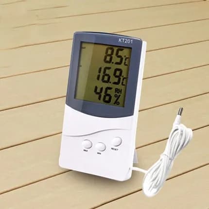 Termometro esterno per uso domestico con misuratore di temperatura e umidità elettronico fisico con frigorifero per acquario con sonda
