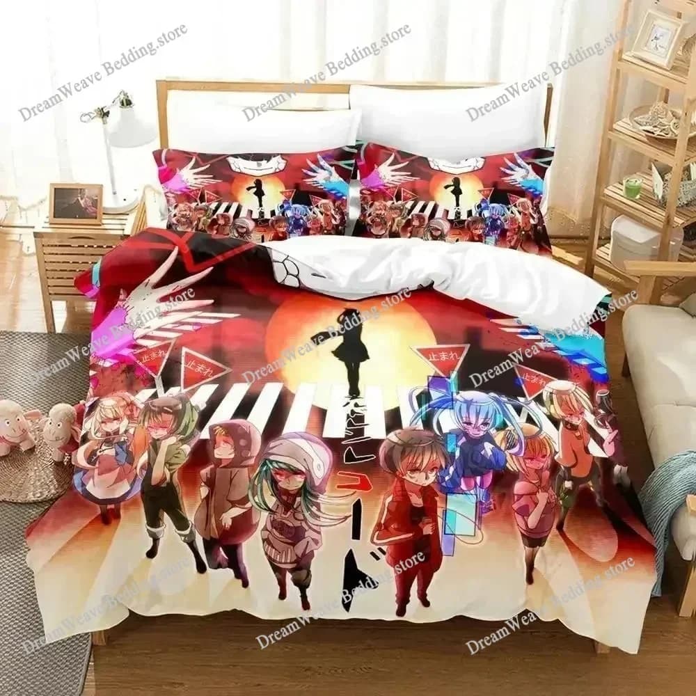 Set di Biancheria da Letto Kagerou Project, Misure Singolo, Matrimoniale, Queen, King, Set per Camera da Letto Adulti e Bambini, Set Copripiumino 3D Anime, Set Lenzuola 96