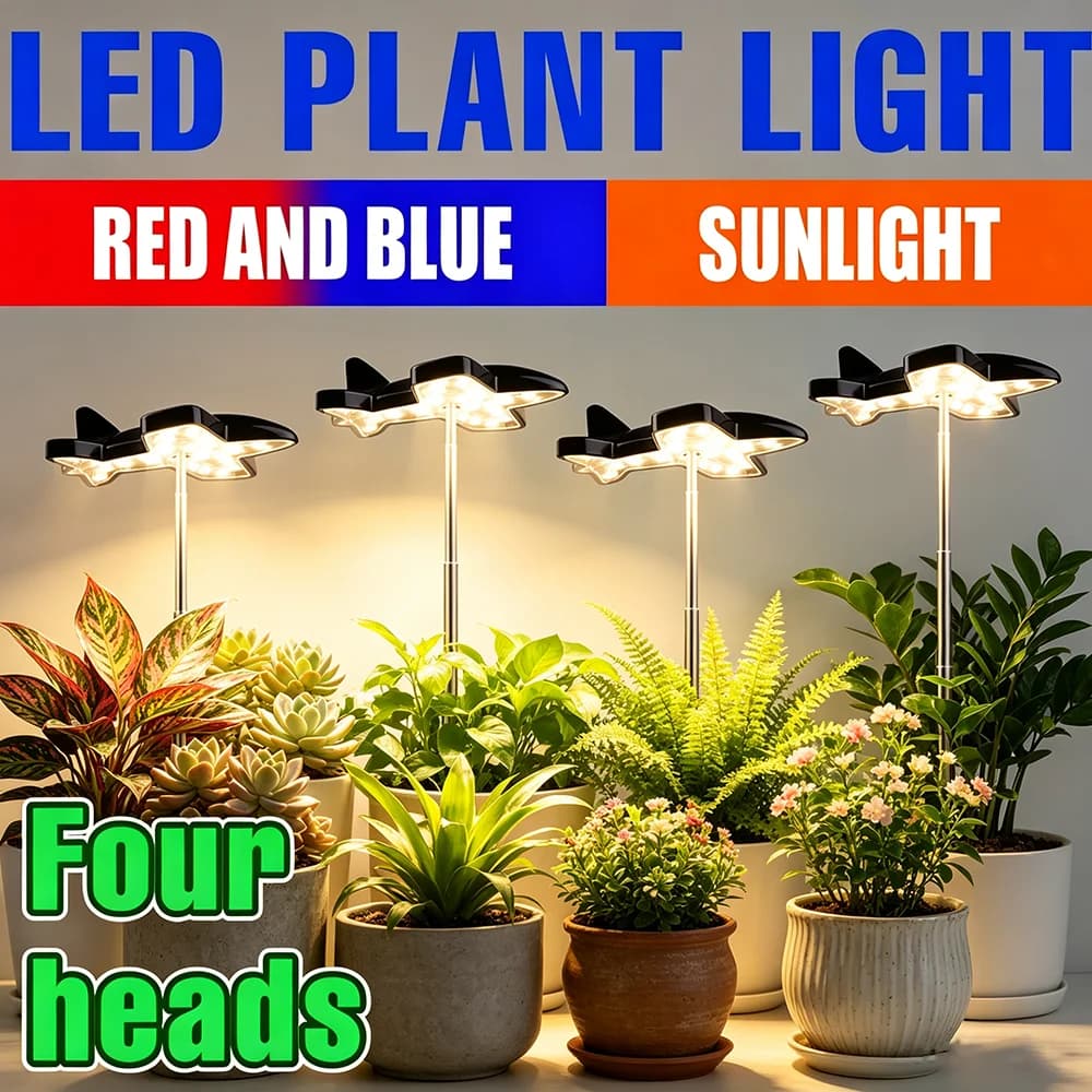 LED Full Spectrum Grow Light 5V Dimmable Timing Auto On/Off Sunlight Indoor Growth Box Flower Potted Succulents Cultivation Lamp