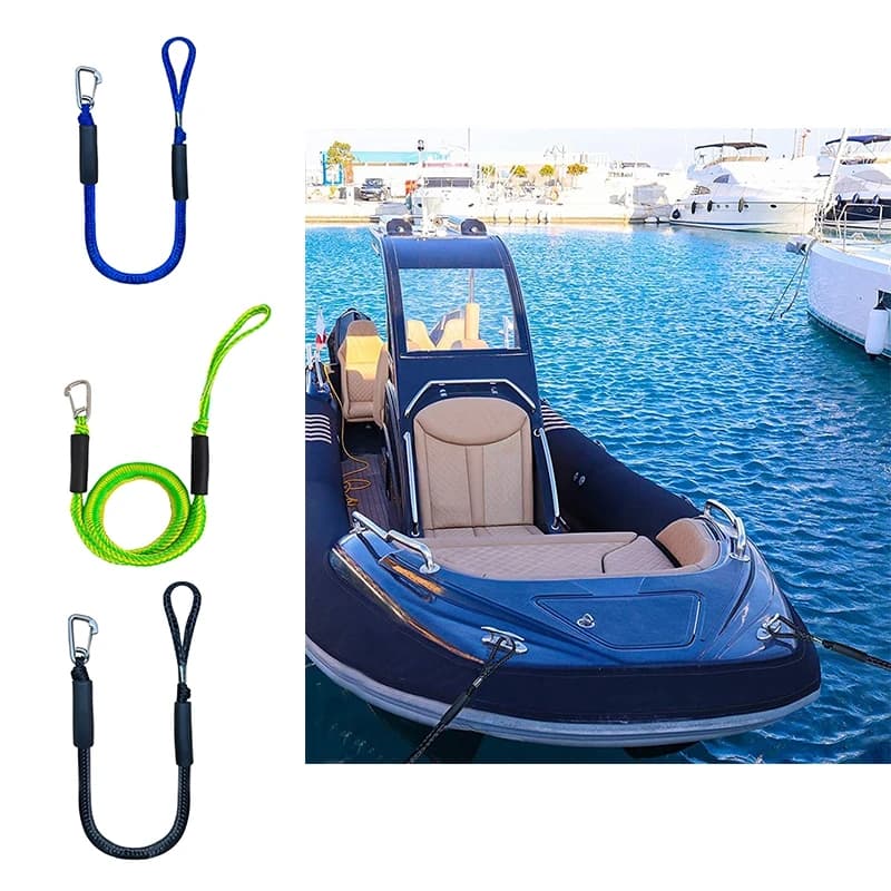 1/2pcs Dock Lines Elastic Marine Rope Bungee Cords Shock Ties for Kayak Watercraft Kayak Accessories Boat Accessories