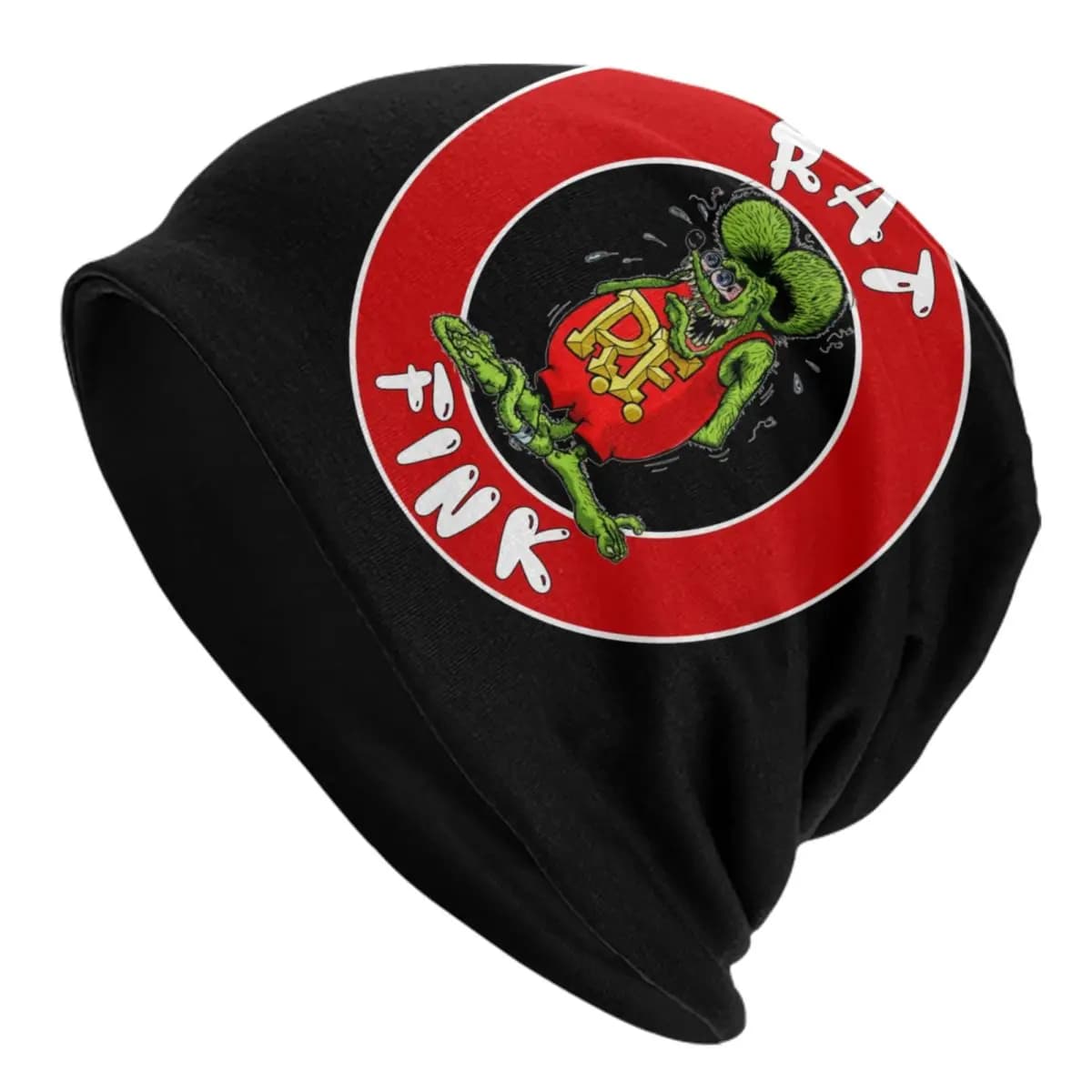 Custom Anime Cartoon Rat Fink Beanies Caps Men Women Unisex Trend Winter Warm Knitting Hat Adult Bonnet Hats