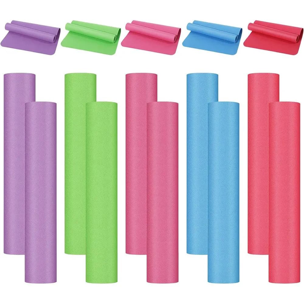 Tappetini Yoga Spessi 4mm, 68 x 24, Antiscivolo, Adatti per Bambini e Adulti, Ideali per Palestra, Yoga, Pilates e Allenamento all'Aperto