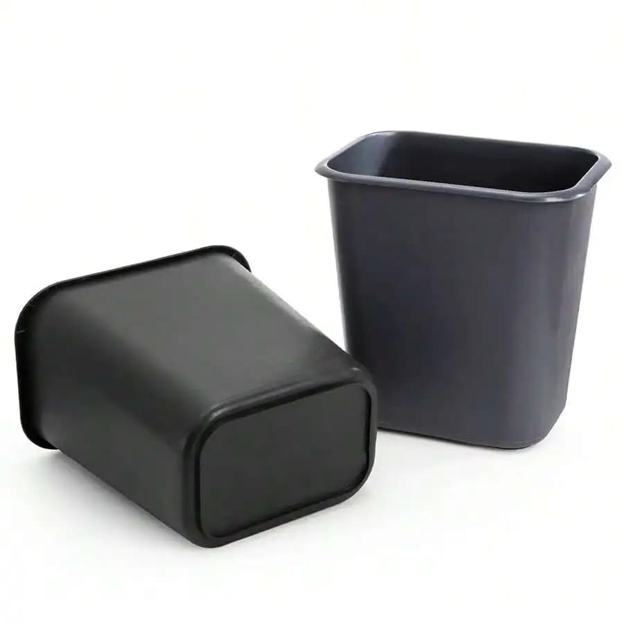 4 Pack Small Plastic Trash Can 8L Waste Basket For Bedroom Kitchen Bathroom Office