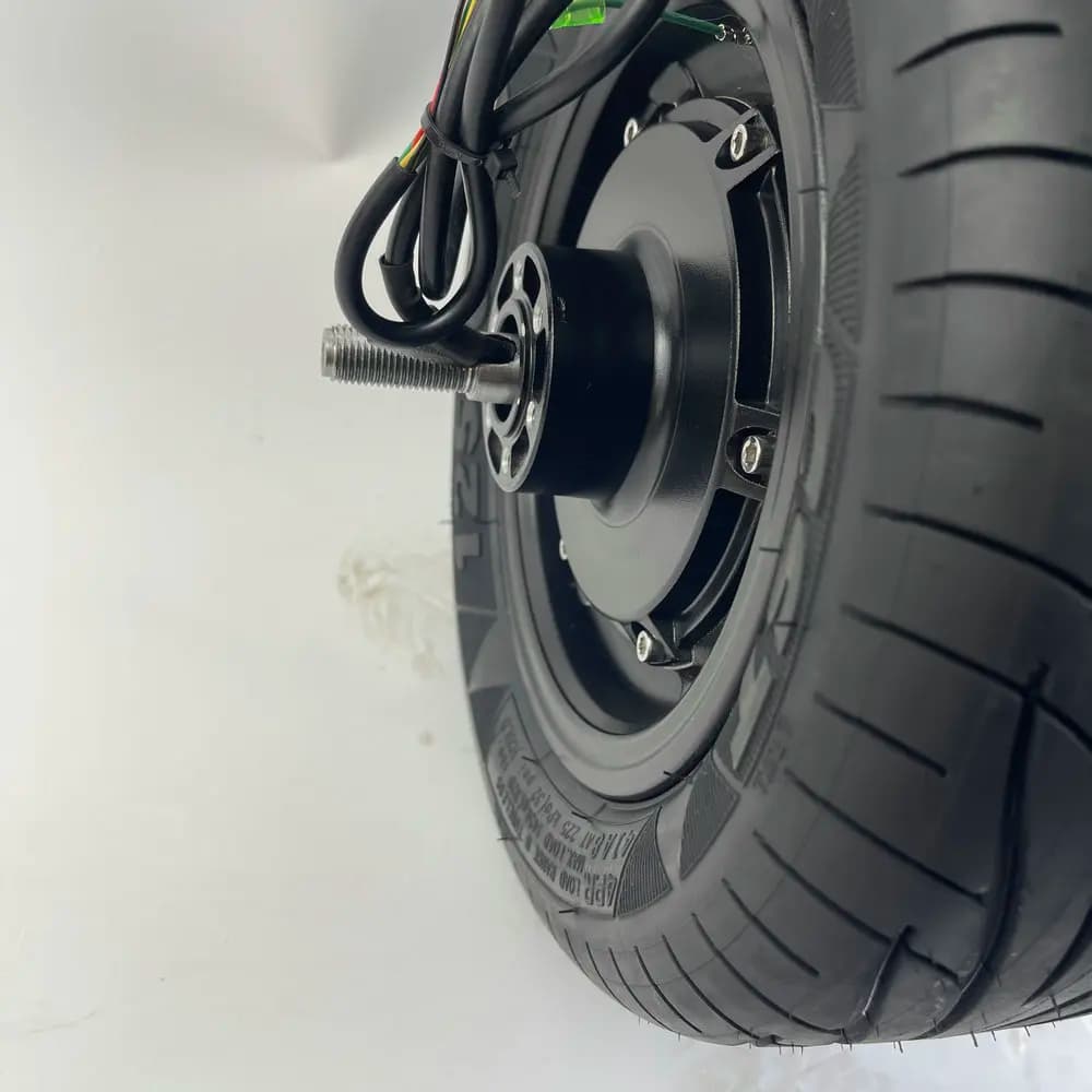TLF 48v60v1500w2000w3000w72v6000W MOTORE AD ALTA POTENZA 13 pollici DUE CABILE LATI CON PNEUMATICO 125/60-7 SCOOTER ELETTRICO GO CART FAI DA TE PARTE