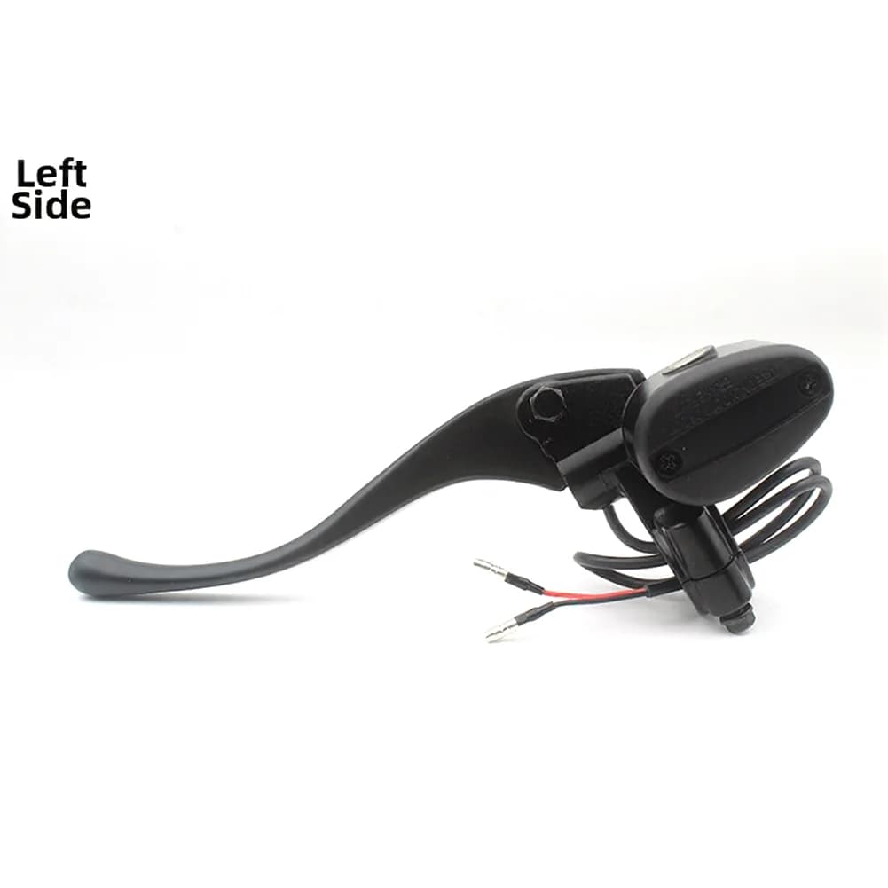 Leva pompa freno per veicoli elettrici con interruttore di arresto per e-bike e scooter, filettatura M10, maniglia da 16 cm, parti per ciclismo in ABS e metallo