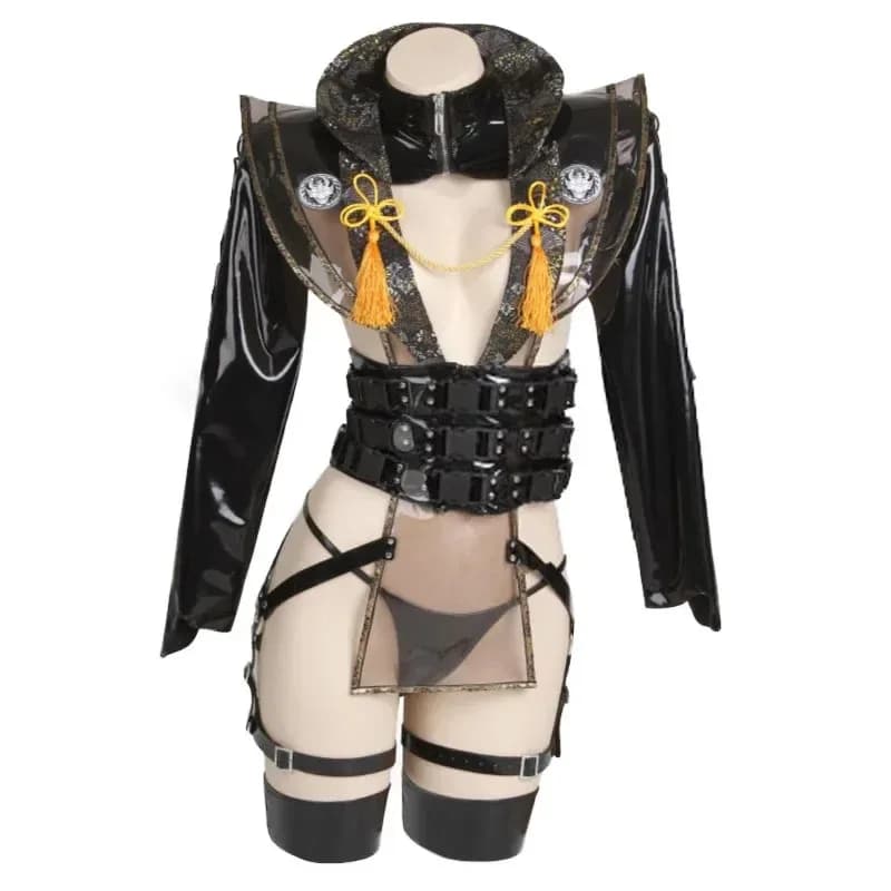 NewDark Reign Ninja Snow Shadow Custodia in pelle verniciata Costume con nappa Cosplay Body2025c;5,v'8.d;
