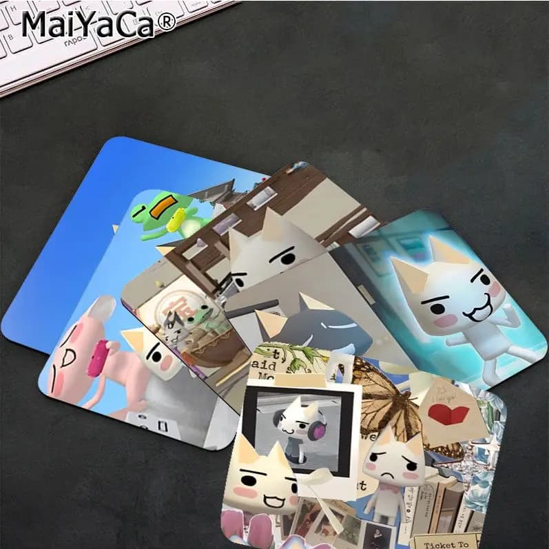 Cute Toro Inoue Cat Mousepad Rubber Small addensato Mouse Pad tastiera da gioco tappetino da tavolo forniture per ufficio Room Decor Mouse Carpet