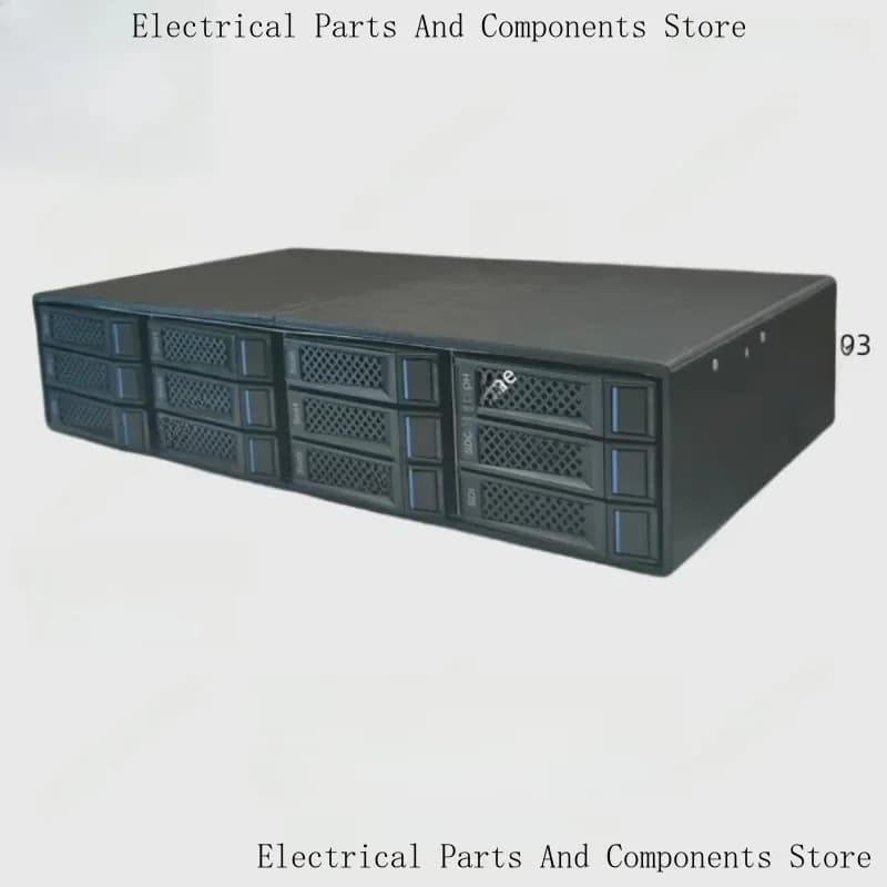 12- Hard Disk Expansion Cabinet, External Storage Box Nas 12G Backplane, Can Be Connected In Series With Multiple Cages