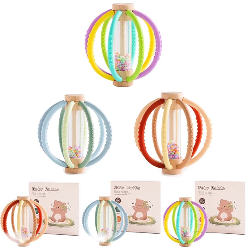 1pc Baby massaggiagengive Silicone No BPA Toys for Toddler Baby Sensory Touch Toy massaggiagengive Ball Rain Stick Silicone massaggiagengive giocattoli per bambini