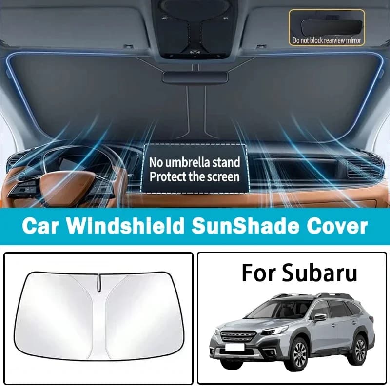 For Subaru Forester BRZ/WRX/XV Outback Sunshade Sunshade Insulated Front Windshield Parasol Foldable UV Protection