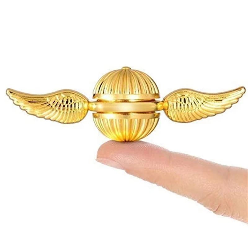 Divertimento Golden Snitch Cupido Fidget Spinner Antistress Rotazione della mano Agitarsi Giocattoli Ali d'angelo Spinner a mano per bambini Regali per bambini