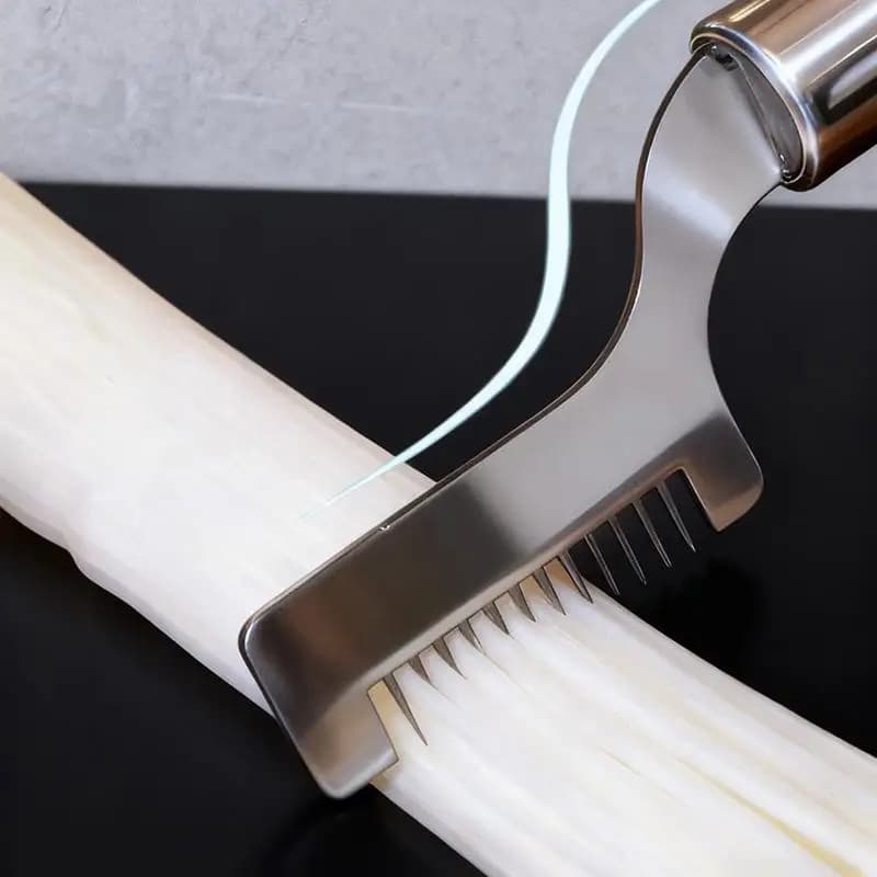 1 piece stainless steel green onion kitchen knife with quick tributary curve cutting head design for food preparation