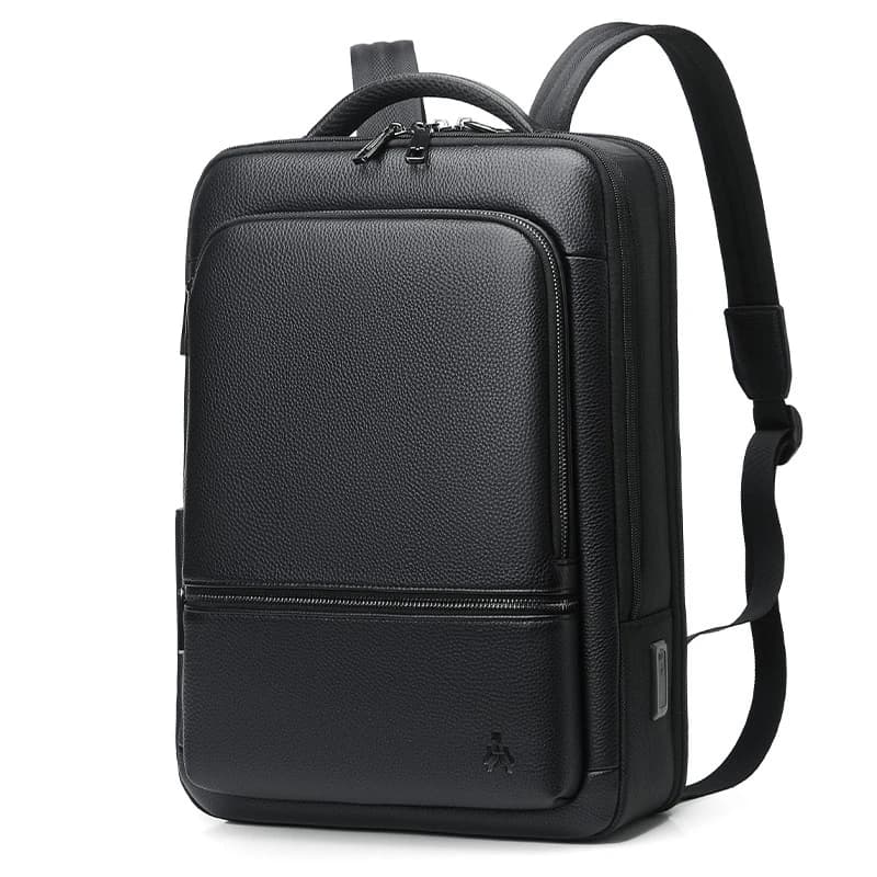 2023 New Brand Fashion Men zaino zaino da scuola in pelle borsa da viaggio impermeabile borsa da viaggio in pelle Casual borsa per Laptop da uomo