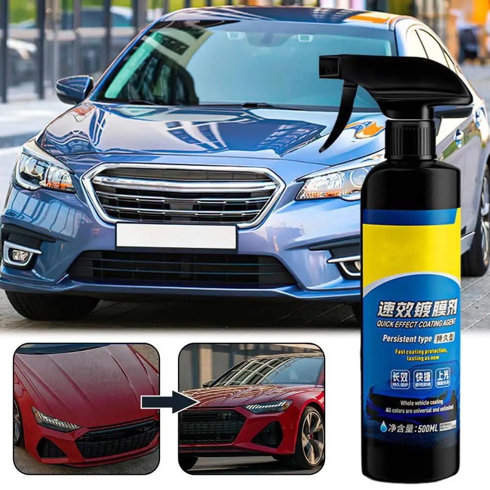 500ml Auto Ceramica Nano Rivestimento Vernice Liquida Lucidatura Cera Strato Impermeabile Effetto Rapido Macchie Rimozione Spray Per Kia BMW P6Z8