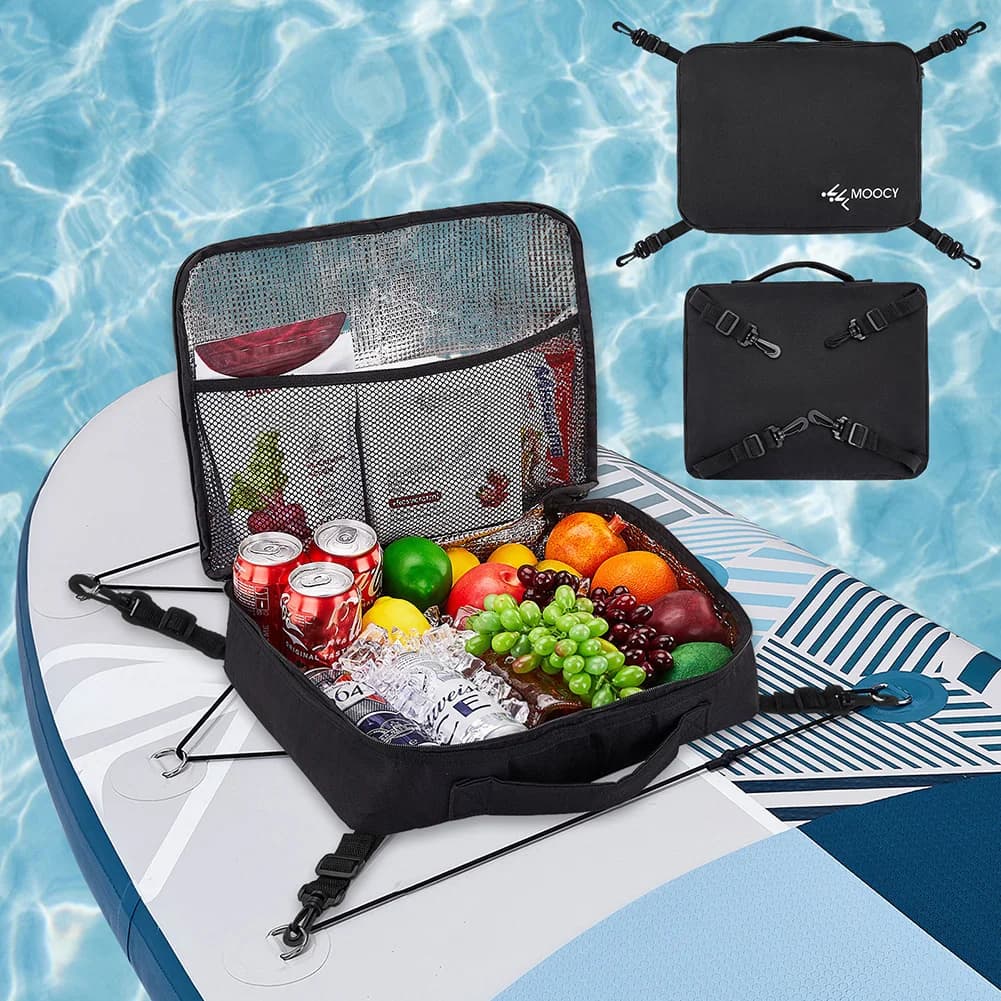 Deck Cooler Pouch Waterproof Sup Paddle Board Accessories Bag Paddleboard Cooler Deck Bag for Paddleboarding Camping Kayaking