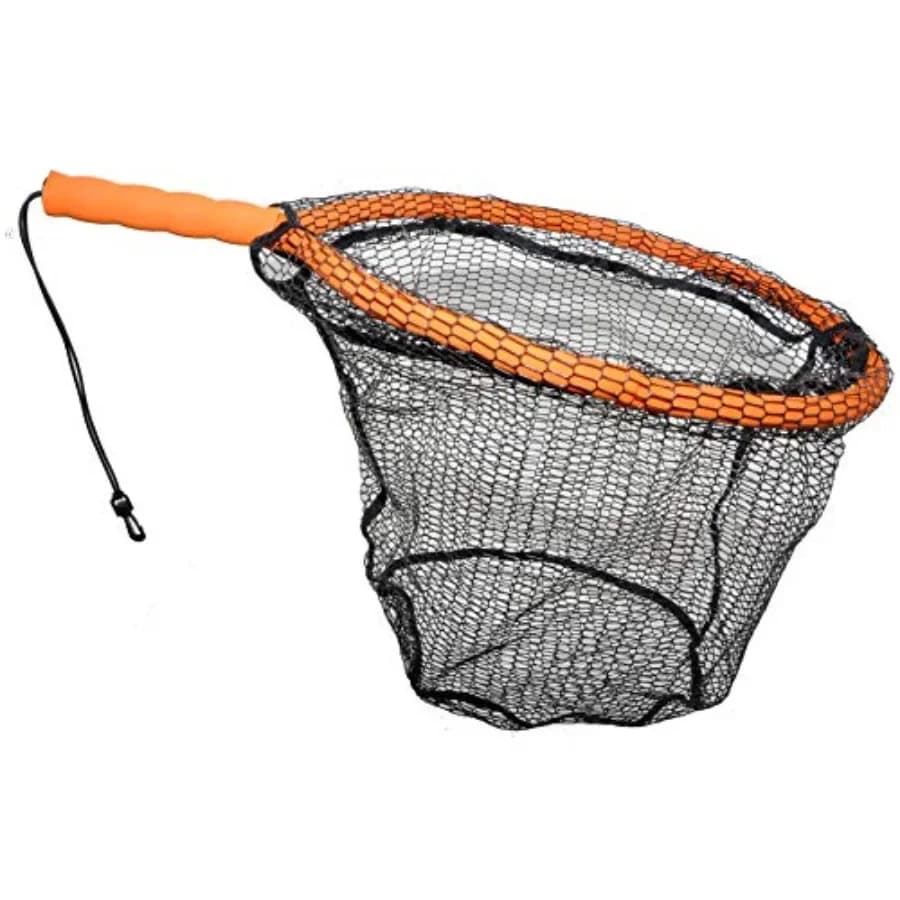 Guadino da pesca Wade per kayak: galleggiante, rete in nylon anti-attorcigliamento, nero, design ultraleggero e senza grovigli