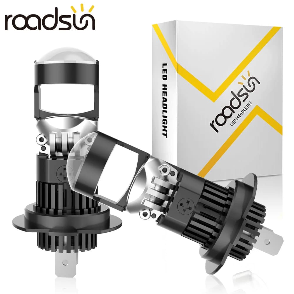 H7 9005/HB3 9006/HB4 H11 Proiettore a led Len 30000Lm Lampada 6000K Bianco Mini Lente Led Hib2 Lampadine Faro Auto Moto 2 pezzi