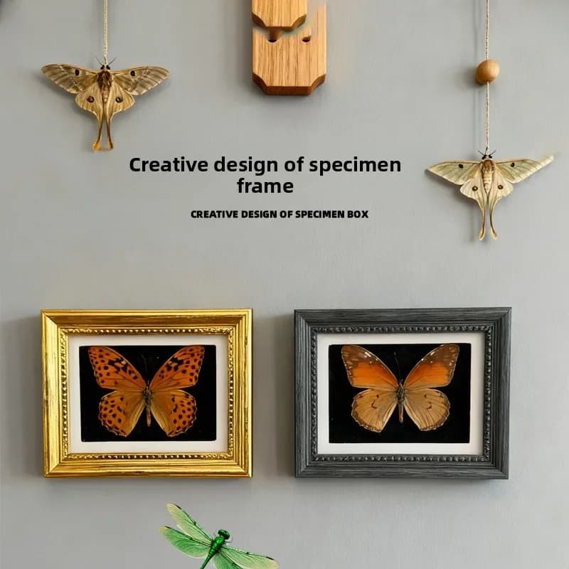 DIY 3D Photo Frame Fridge Magnet Specimen Display Magnetic Picture Frame Handmade Craft Desktop Home Decor