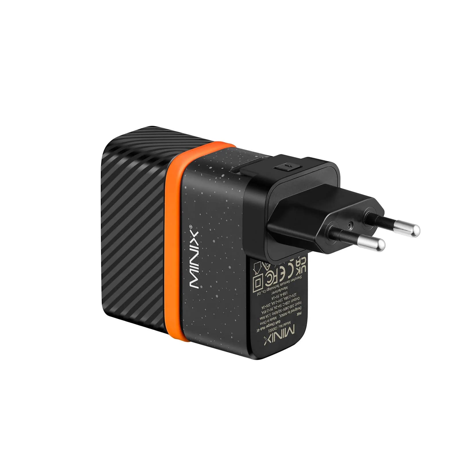 MINIX P4K hub HDMI con caricatore GaN da 60W spina di ricarica Type-C USB3.2 UHD ricarica rapida portatile per tablet per computer cellulari
